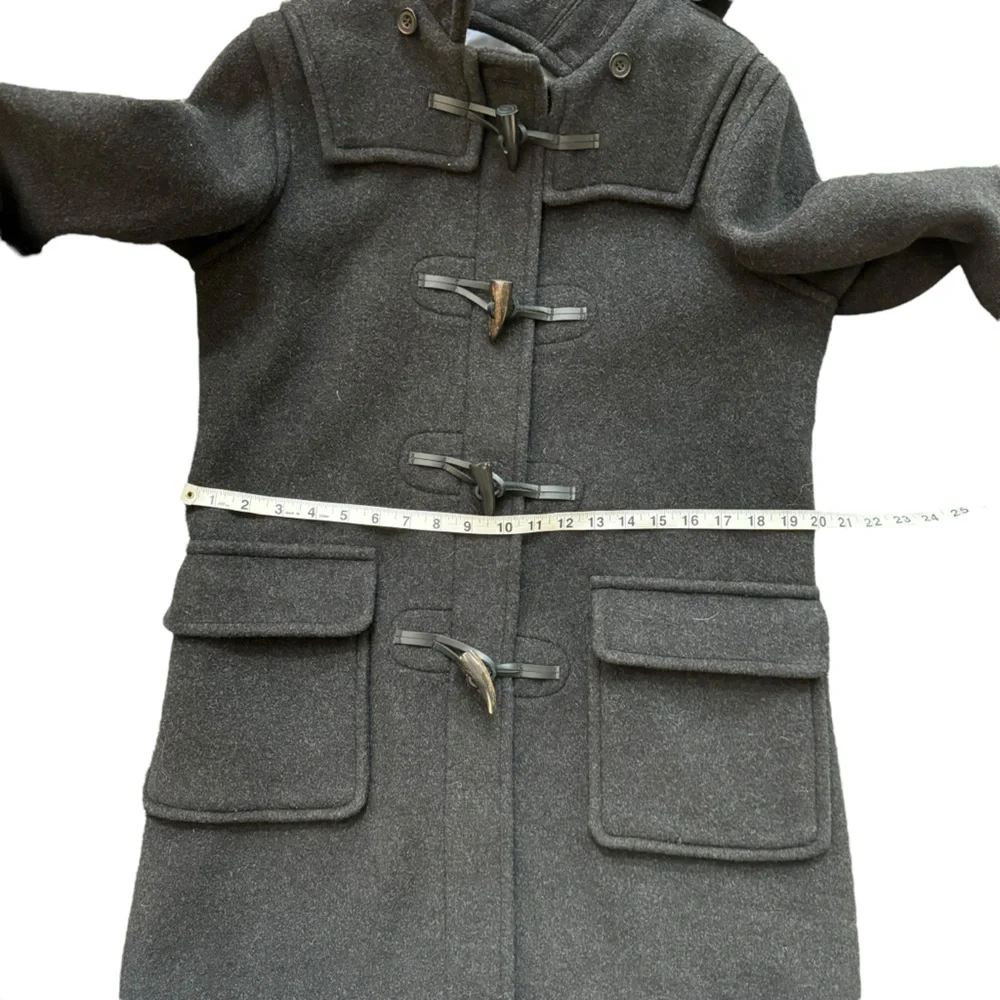Montgomery Coat Womens Dark Gray Duffle Toggle Parker Winter‎ Coat Size 12